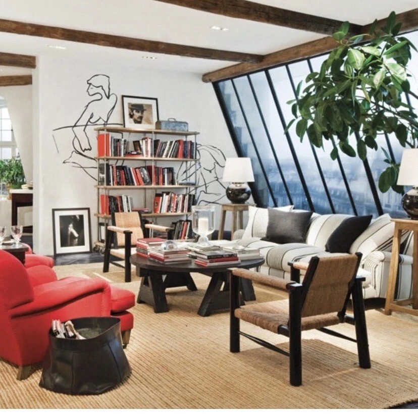 Ralph Lauren Sunbaked Linen color Tomato Fabric - Image 4 of 4