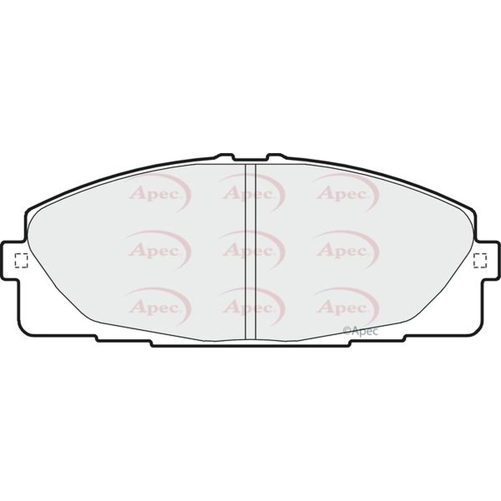 Apec Brake Pads PAD1624 Fits Toyota - Built to OE Specifications & Quality