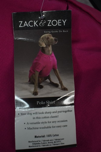 Zack & Zoey Polo Shirt for Dogs Large- NEW - Picture 5 of 9