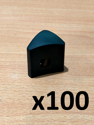 100 Pack Black Star Picket Caps Triangular Caps Fencing Y Post Steel Post Star - Picture 1 of 27