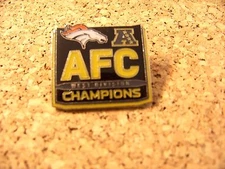 SB Super Bowl 50 Denver Broncos AFC West Division Champions pin 32375