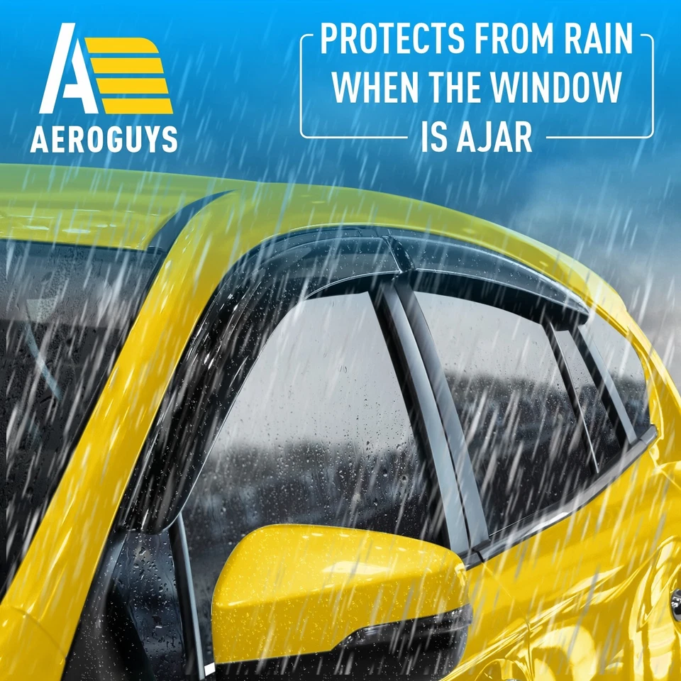 Protectores de lluvia viseras de ventilación para Subaru Impreza Hatchback 2017-2023 Foto 3 de 4