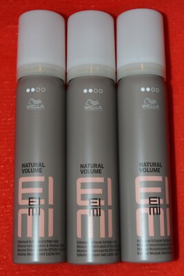 3x75ml=225ml WELLA EIMI VOLUMEN MOUSSE NATURAL VOLUME  STYLINGSCHAUM reisegrösse