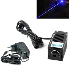 Engraving 450nm 4W Blue Focusable Dot Laser Module With 12V Adapter