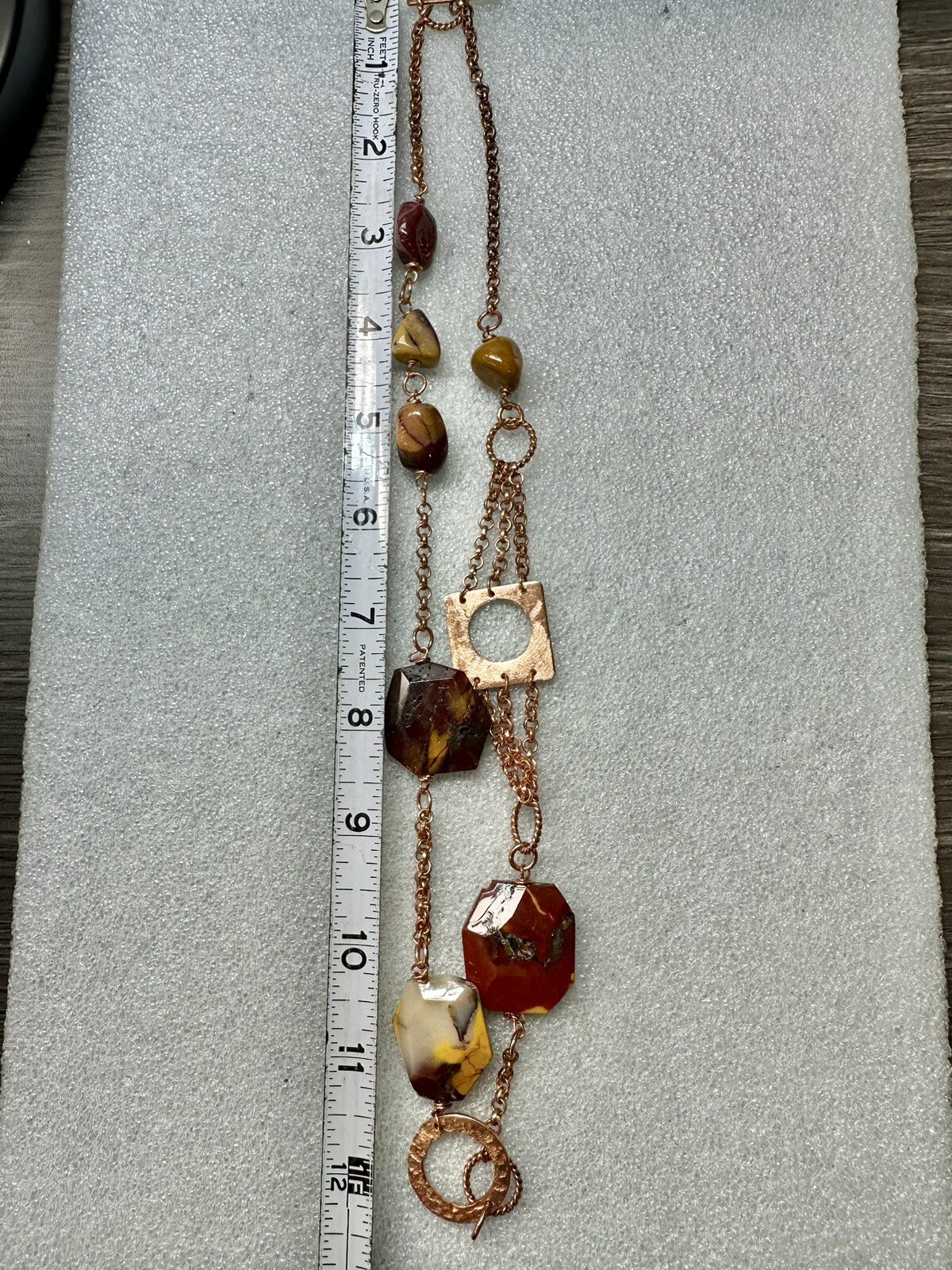 Solid Copper & Genuine Stone Station Necklaces Bo… - image 8