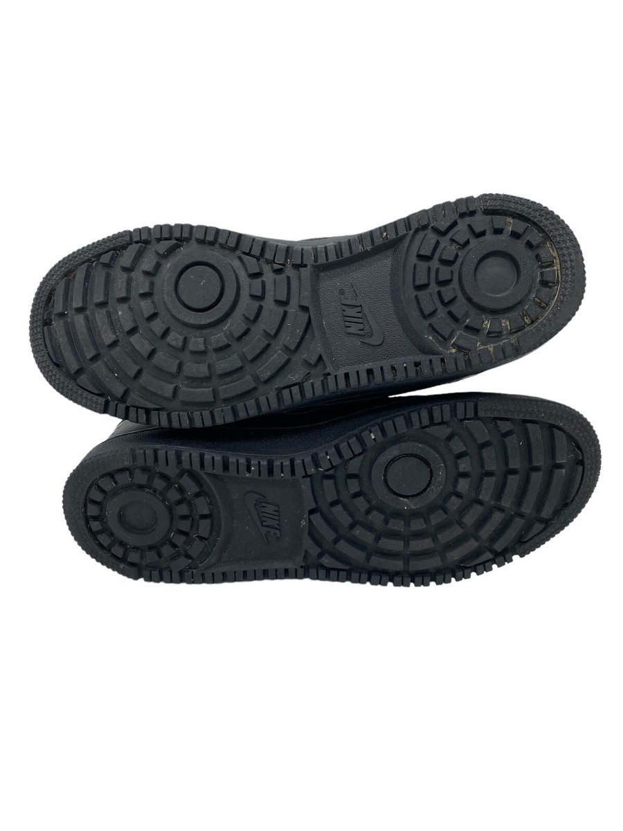 NIKE COURT BOROUGH MID WINTER SNEAKERS TRIPLE BLACK MENS 8