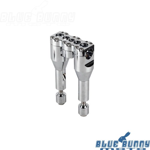 Straight Style 1 1/4" Bar Clamp 6''+1'' Handlebar Risers For Dyna FXDF FXDL FXDB - Picture 3 of 8