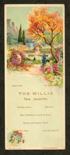 WILLIS TEA SHOPPE Bowling Green KY Vintage Advertising Trade Card 4-digit Phone