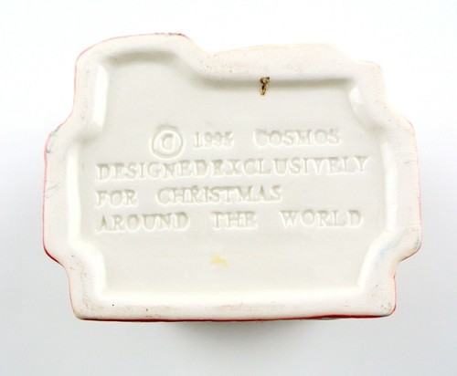 Vintage 1995 Cosmos Christmas Around the World 4.75" Ceramic Sweet Shop Figurine - Picture 12 of 12