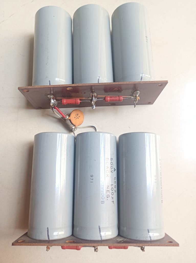 Yaesu FL-2100B Original Condenser Bank Set 6 with Board Used Yaesu FL-2100B Original Condenser Bank Set 6 with Board Used