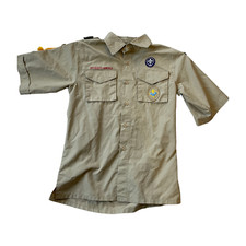 Vintage Boy Scouts Of America Shirt Youth Large Great Sauk Trail Michigan WEBELO