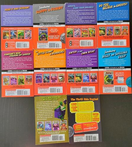 GOOSEBUMPS Books R. L. Stine Lot 8 Now A Major Motion Picture + 2 Horrorland - Imagen 3 de 10