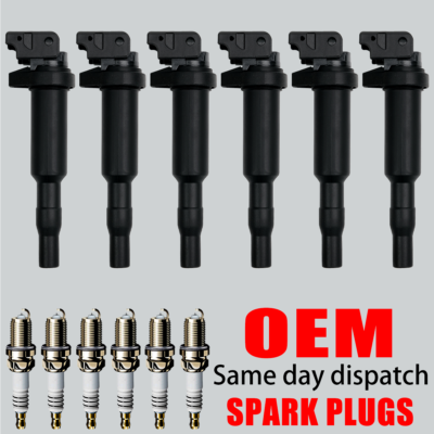#ad 6X OEM Ignition Coil amp; Iridium Spark plugs for BMW 128 335 328 528 535 X5 UF592 $45.88