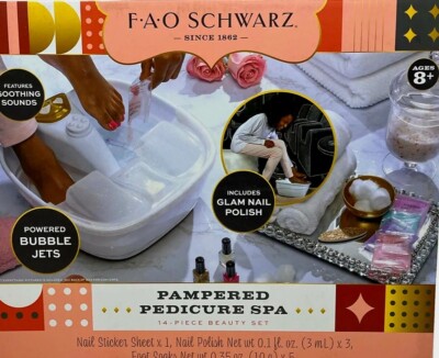 FAO Schwarz Foot Spa Pampered Pedicure Deluxe Foot Spa 14 Pc Set/HEALTH &BEAUTY 