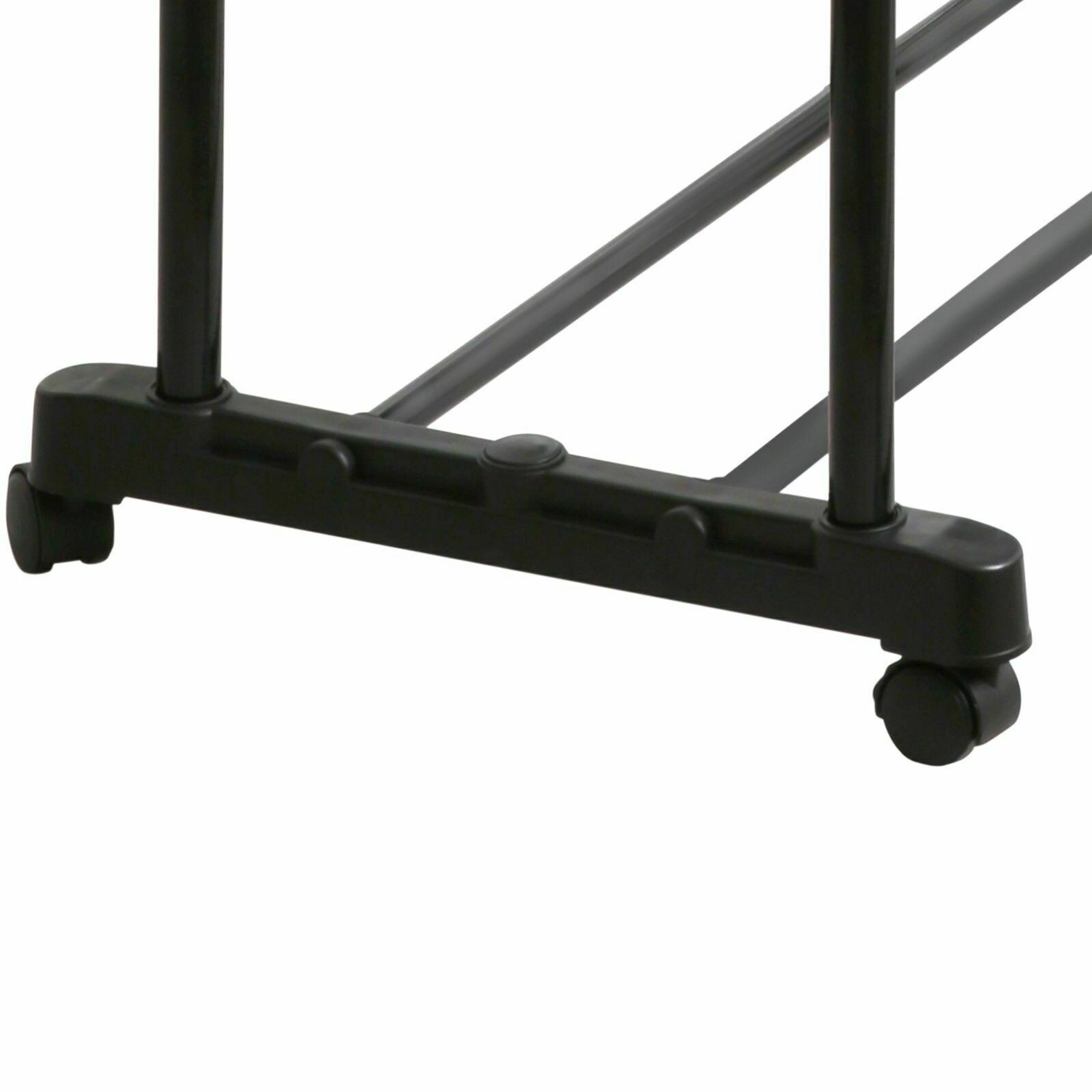 ADJUSTABLE CLOTHES RAIL PORTABLE GARMENT RACK HANGING DISPLAY STAND ON