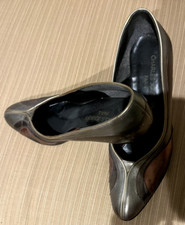 Iridescent Vintage Charles Jourdan Genuine Leather Size 8.5 Pumps