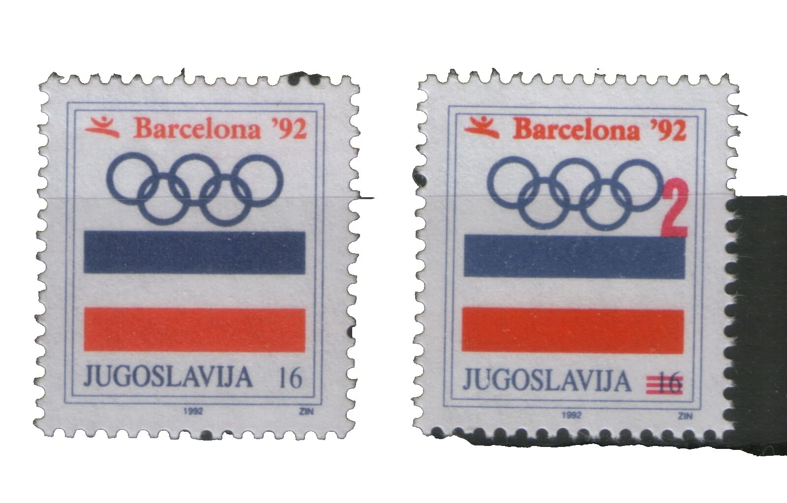 Yugoslavia Independent Nation Sports Postal Stamps