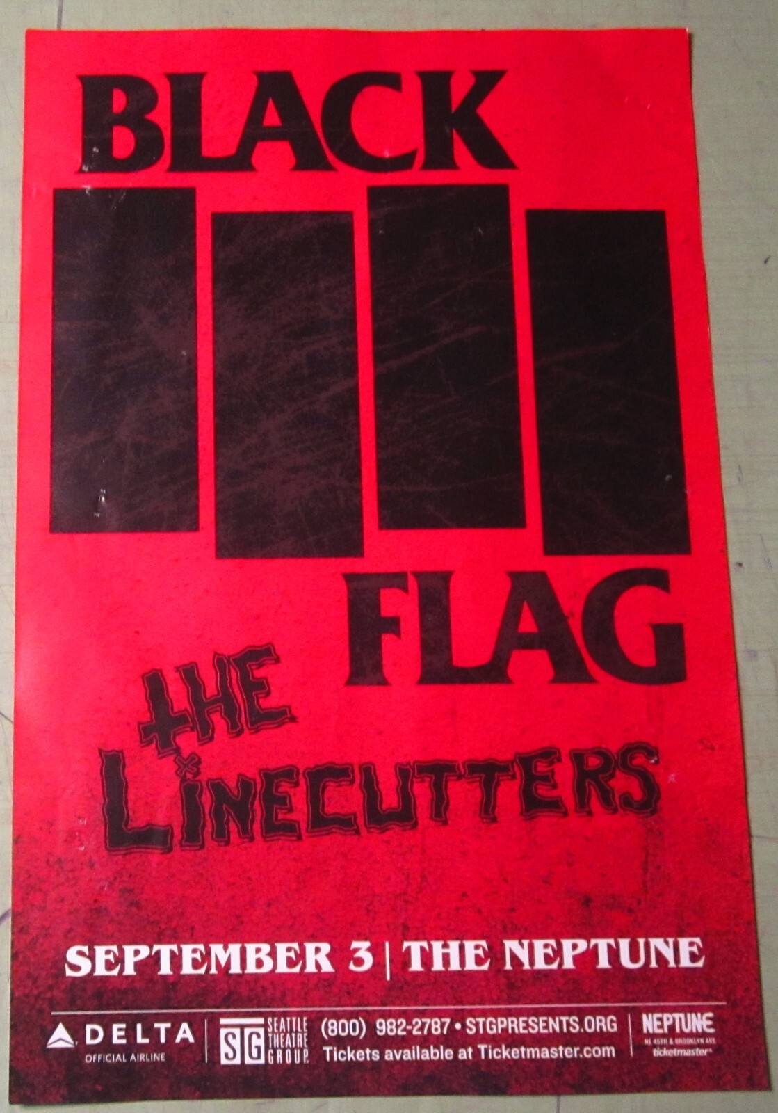 Black Flag Poster 2019 Original Concert Show Flyer eBay