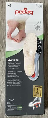 Pedag VIVA High 18911 orthotic insole, leather, ideal for high arches, pes cavus