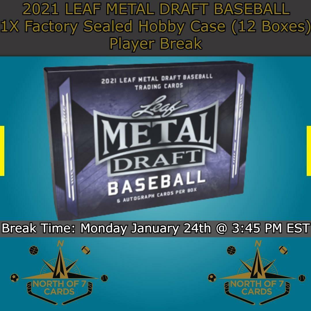 Kahlil Watson - 2021 Leaf Metal High order Baseball Max 77% OFF 1X Case BRE Draft Hobby