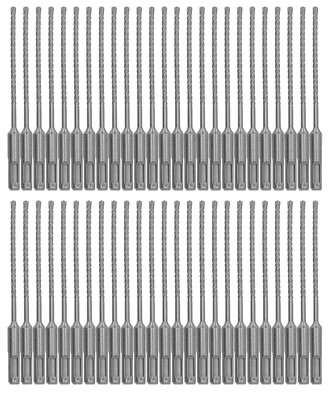 SDS Plus Rotary Hammer Drill Bit Set 5/32''x8'' Masonry Concrete Drill Bits-50Pcs