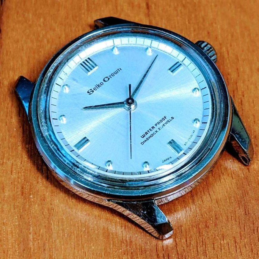 時計 SEIKO CROWN DIASHOCK 21 JEWELS Seiko Crown Diashock Seikosha Calibre 560 Manual Wind 21