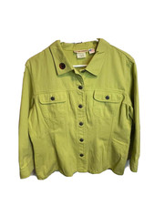 Vintage Gotcha Covered Women's Green Jacket Size Large Made in USA