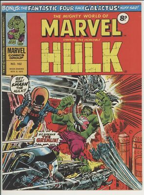 MIGHTY WORLD OF MARVEL #162 - 8 PENCE ISSUE - HULK - FANTASTIC FOUR - GALACTUS