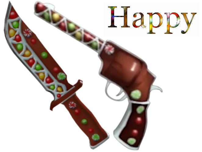 GINGERBREAD 2020 GUN KNIFE💚MM2 ROBLOX UNCOMMON MURDER MYSTERY 2