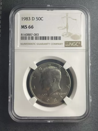 1983-D Kennedy Half Dollar - NGC MS 66