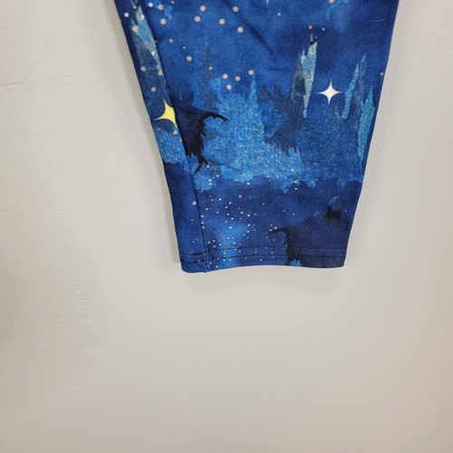 Midnight Skies Polyester Spandex Ankle Leggings One Size Fits All - Picture 4 of 6