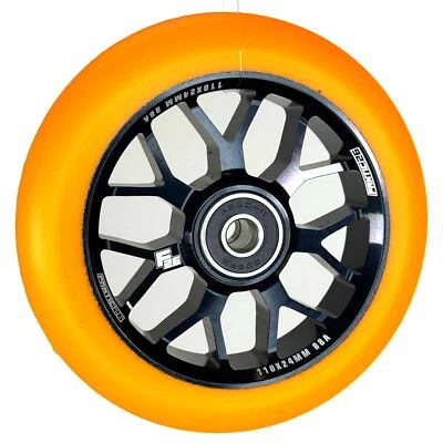 Fantic26 Spy7 Stunt-Scooter Rolle 110mm Abec11 Roller Wheel Schwarz/Pu Orange