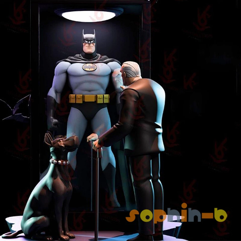 Bat Beyond Old Bruce Reflection Model Kit Unpainted 3d Print GK Statue Figure - Image 2 of 4