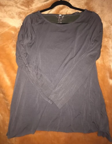 Young Fabulous & Broke Top  Blouse Size XS New No Tag Gray da - Picture 4 of 9