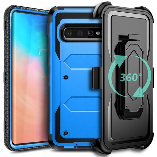 Case For Samsung Galaxy S10/S10+/S10 5G, Shockproof Belt Clip Stand Rugged Cover - Picture 36 of 62