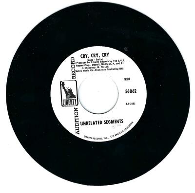 Reissue-Garage 45-Unrelated Segments-Cry,Cry,Cry / It's Not
