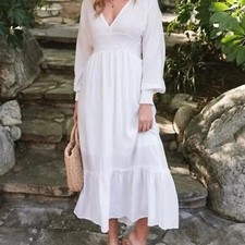 NWT. REFORMATION White Chantal Maxi Dress Sz XS white white