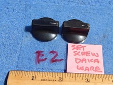 vintage Guitar or radio amplifier control knobs DAKA WARE - 2 each - black