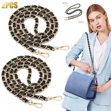 2X Replacement Bag Chain Strap Shoulder Metal For Crossbody Handbag Purse Women