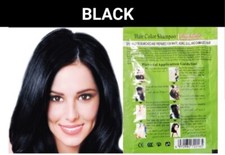 5 PCS BLACK HERBAL HAIR DYE SHAMPOO COLOR GRAY WHITE HAIR IN MINUTES WOMEN MEN