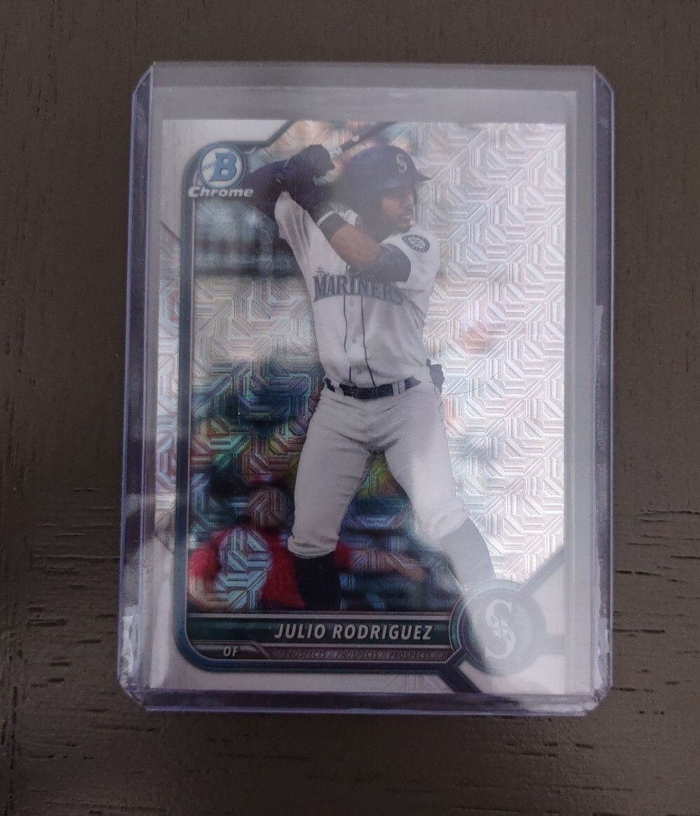 2022 Bowman - Chrome Prospects  Mojo Refractor #BCP-45 Julio Rodriguez (RC)