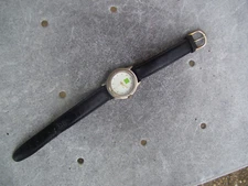 VINTAGE SWEDA JAPAN MOVEMENT LADIES WATCH LEATHER BAND H & R BLOCK LOGO