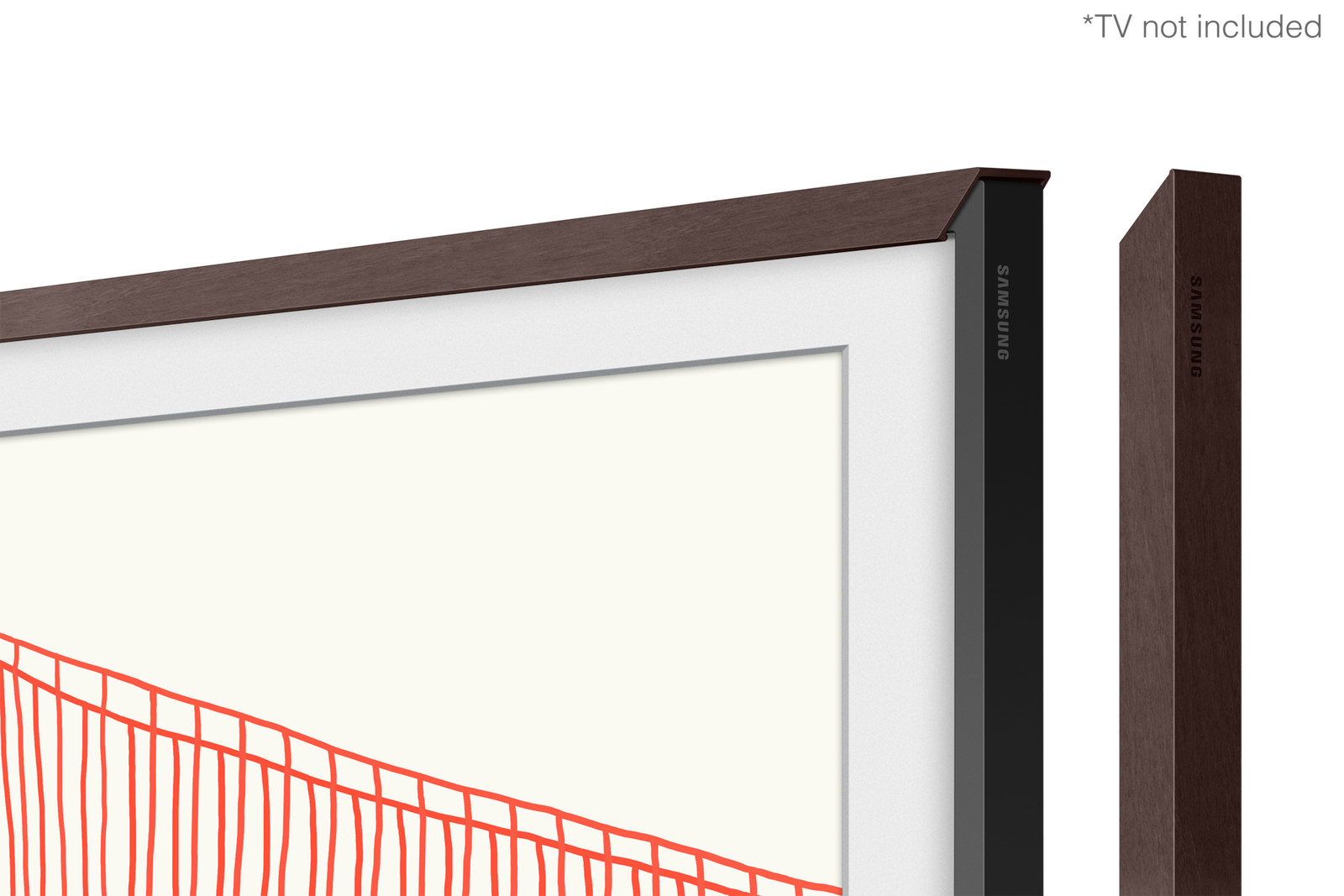 Thumbnail - Samsung 65 Zoll The Frame Rahmen Modern Braun