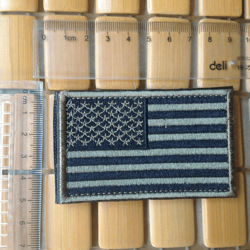 EE. UU. PARCHES BORDADOS BANDERA EE. UU. INSIGNIA EJÉRCITO GANCHO Y PARCHE DE BUCLE - Imagen 4 de 5