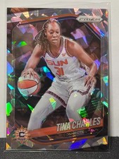 2025 Panini Prizm WNBA Parallel Cracked Ice Silver TINA CHARLES #3 Sun