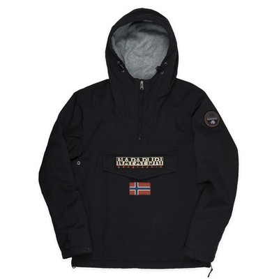 Napapijri Windbreaker Vintage Schlupfjacke Schwarz Frühling Übergangsjacke