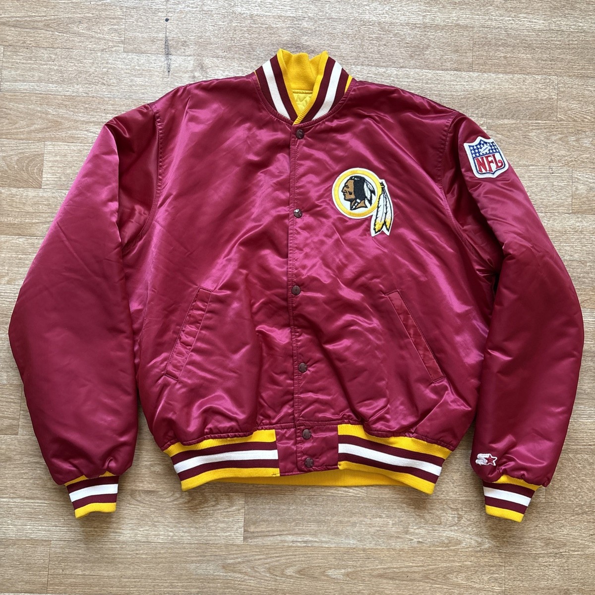 Vintage Washington Redskins Pro Line Starter Satin Bomber Jacket
