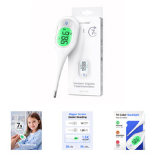 Digital Thermometer for Babies Kids and Adults Fast Reading LCD Display