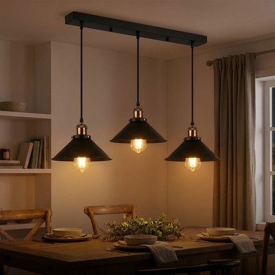 Vintage Kronleuchter Deckenlampen Hängelampe 3 flamming pendelleuchte esszimmer