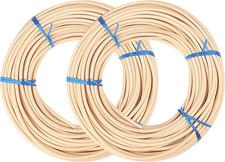 2 Rolls  8 Spline, 66 Ft Each Roll Reed Spline, Diameter 0.2 In  5Mm  Natural Can